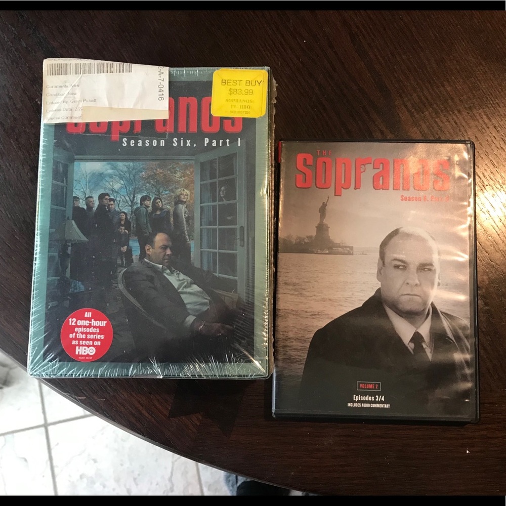 NWT Sopranos DVD and t-shirt